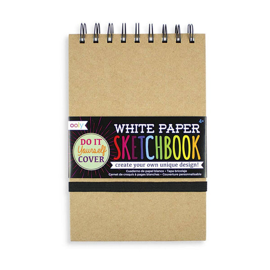 DIY Cover White Paper Sketchbook - Large - 75 Pages