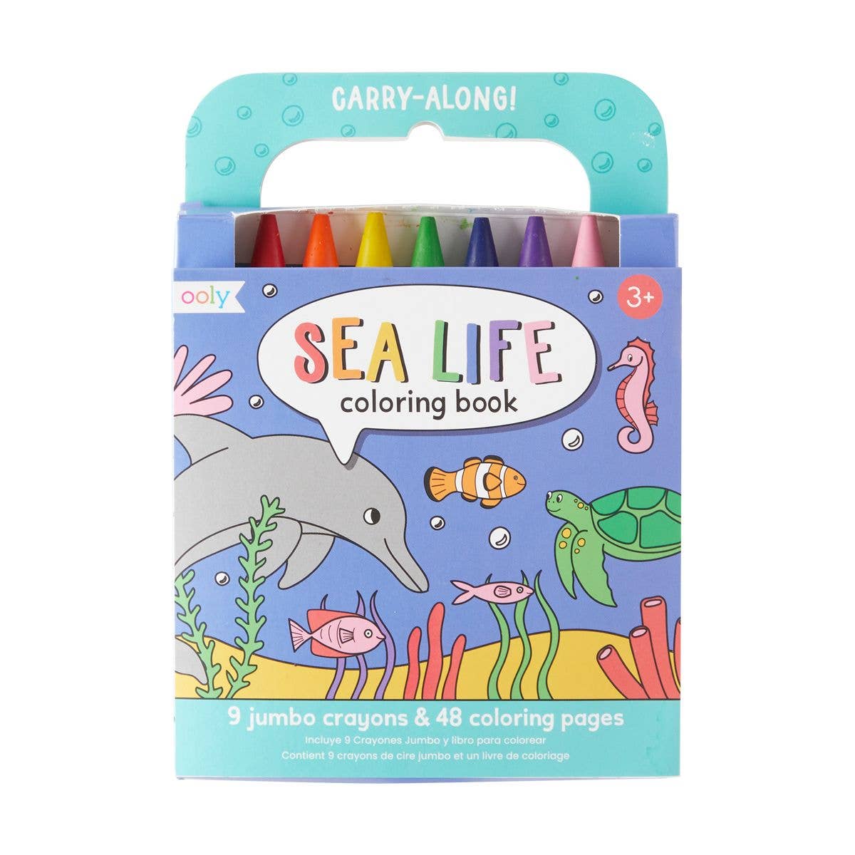 Carry-Along Coloring Book Set - Sea Life - 10 PC Set