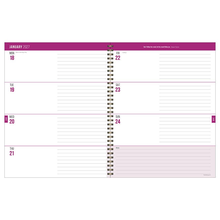 Statement Stripe Large Weekly Monthly Planner 2026-2027