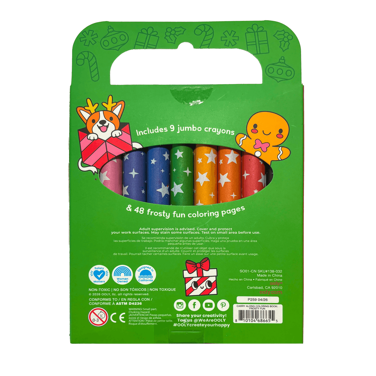 Carry-Along Coloring Book Set - Frosty Fun