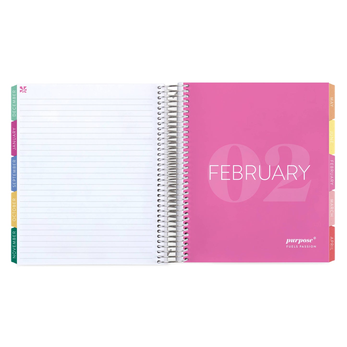 7x9 Coiled Academic Planner - Crochet Brights
