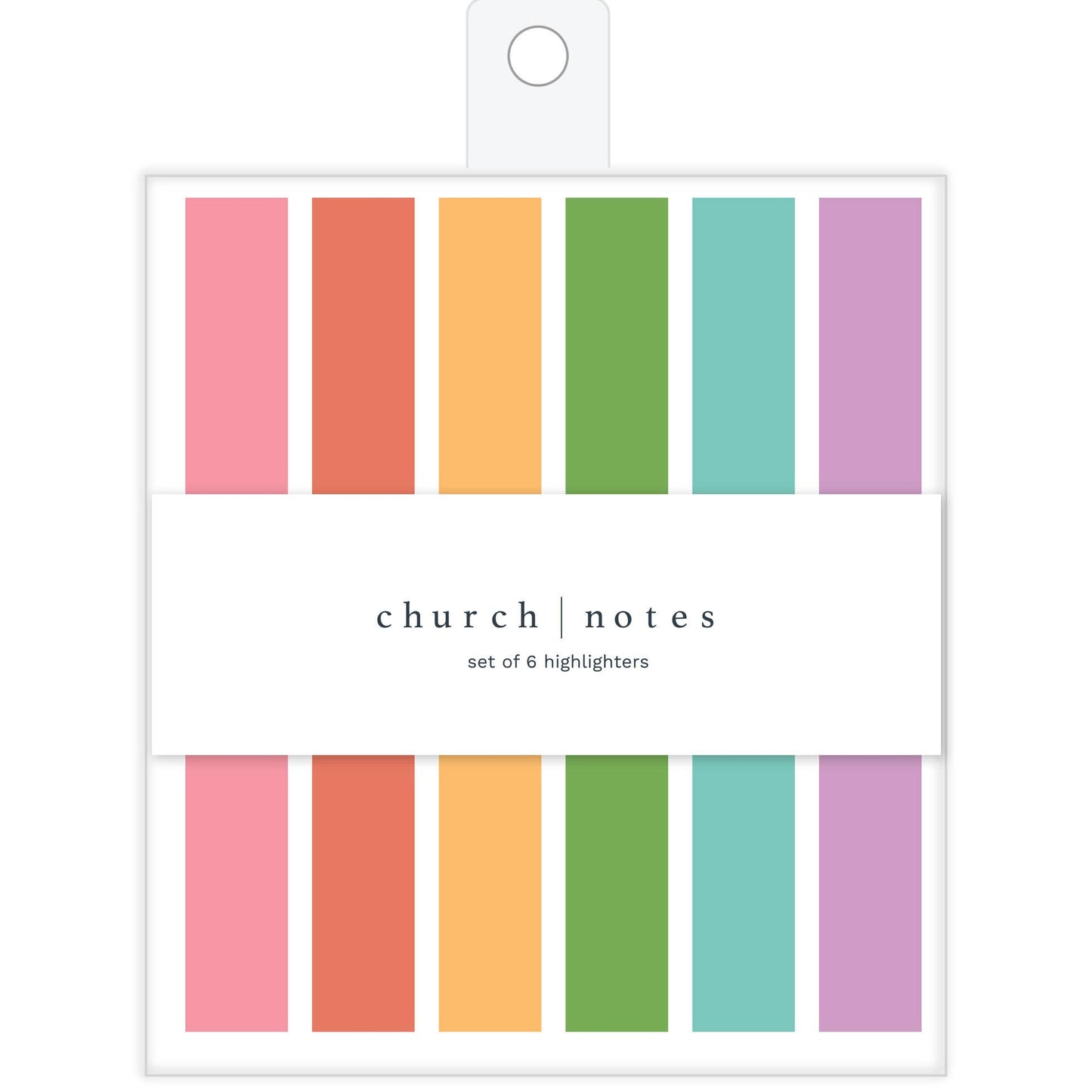 Church Notes Co. Radiant Highlights — Bible Study Highlighter Set of 6 Colors