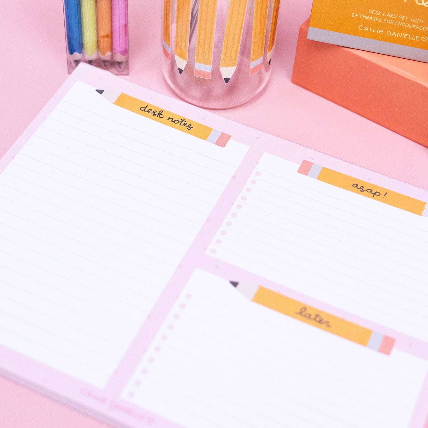 Pencil To-Do Desk Notepad