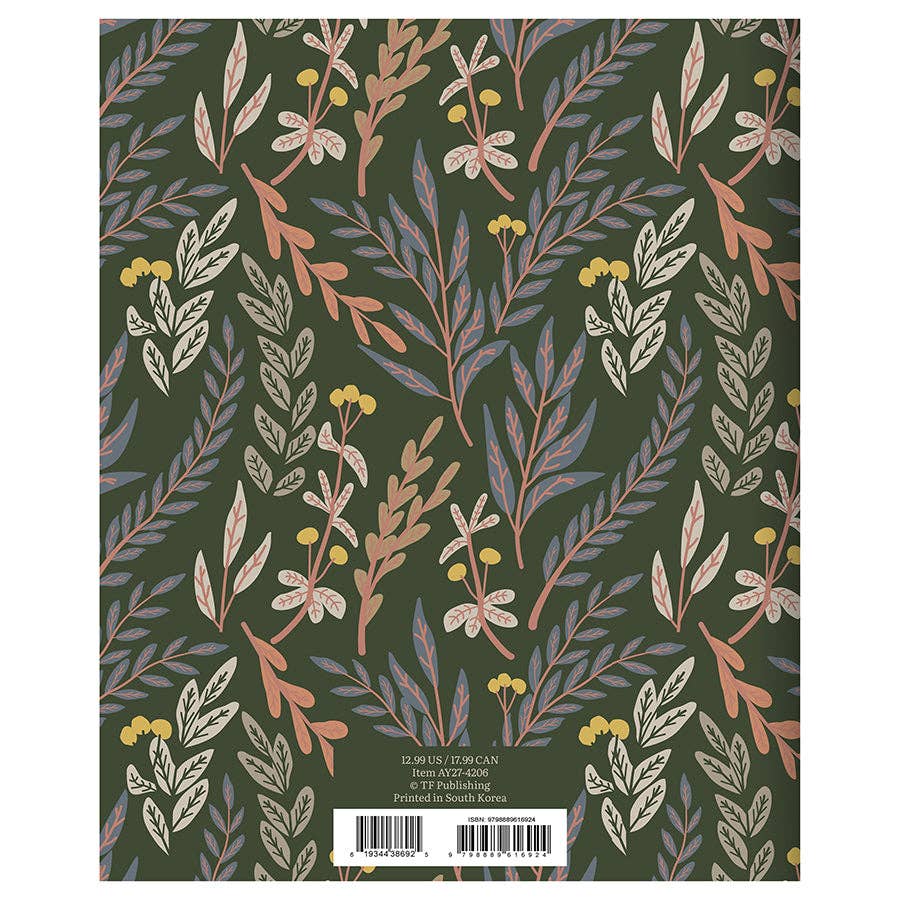 July 2026 - June 2027 Trailing Blooms Medium Monthly Planner