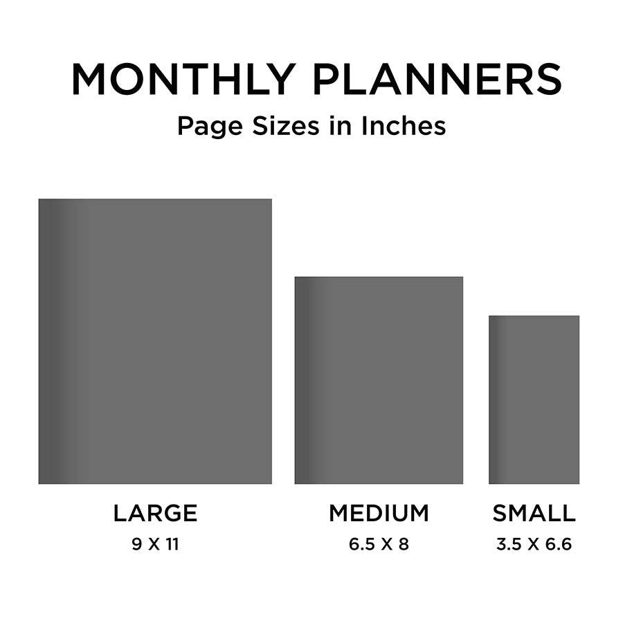2026 Color Swatch Large Monthly Planner