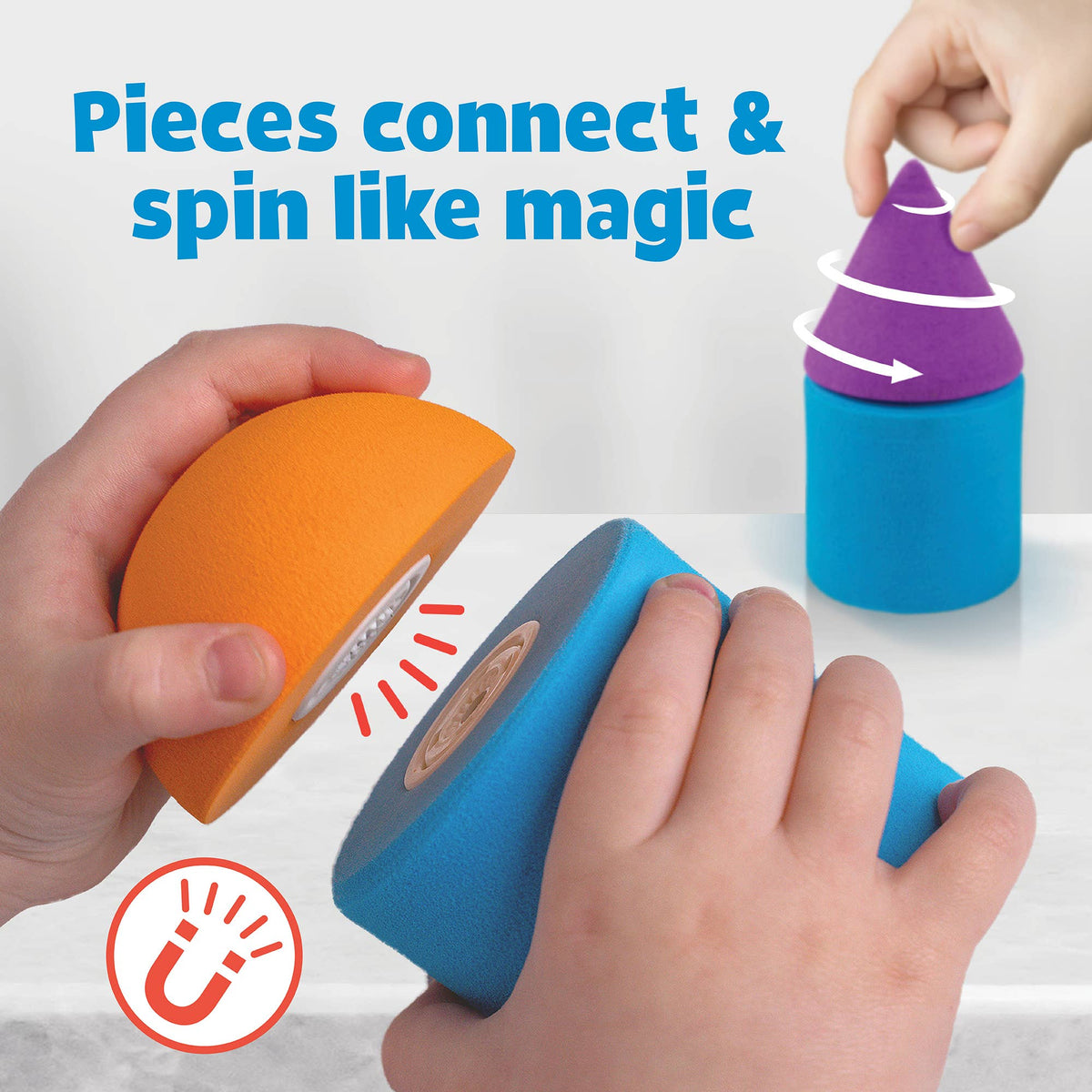 Blockaroo Magnetic Foam Blocks, 10-Pc Plane, Ages 3+