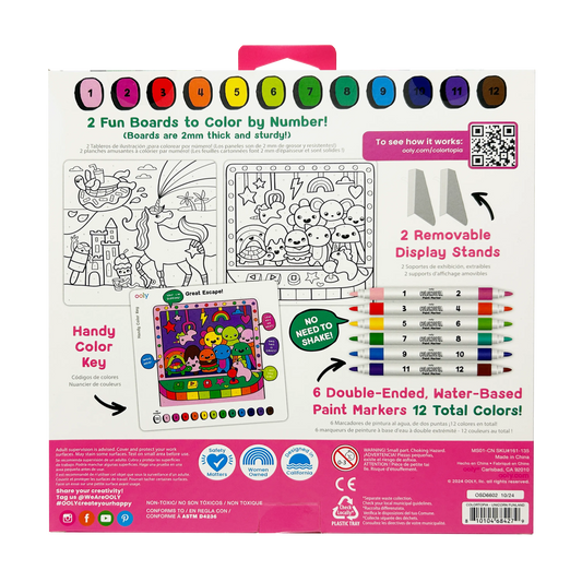 Colortopia: Paint Marker By Number Kit - Unicorn Funland (8