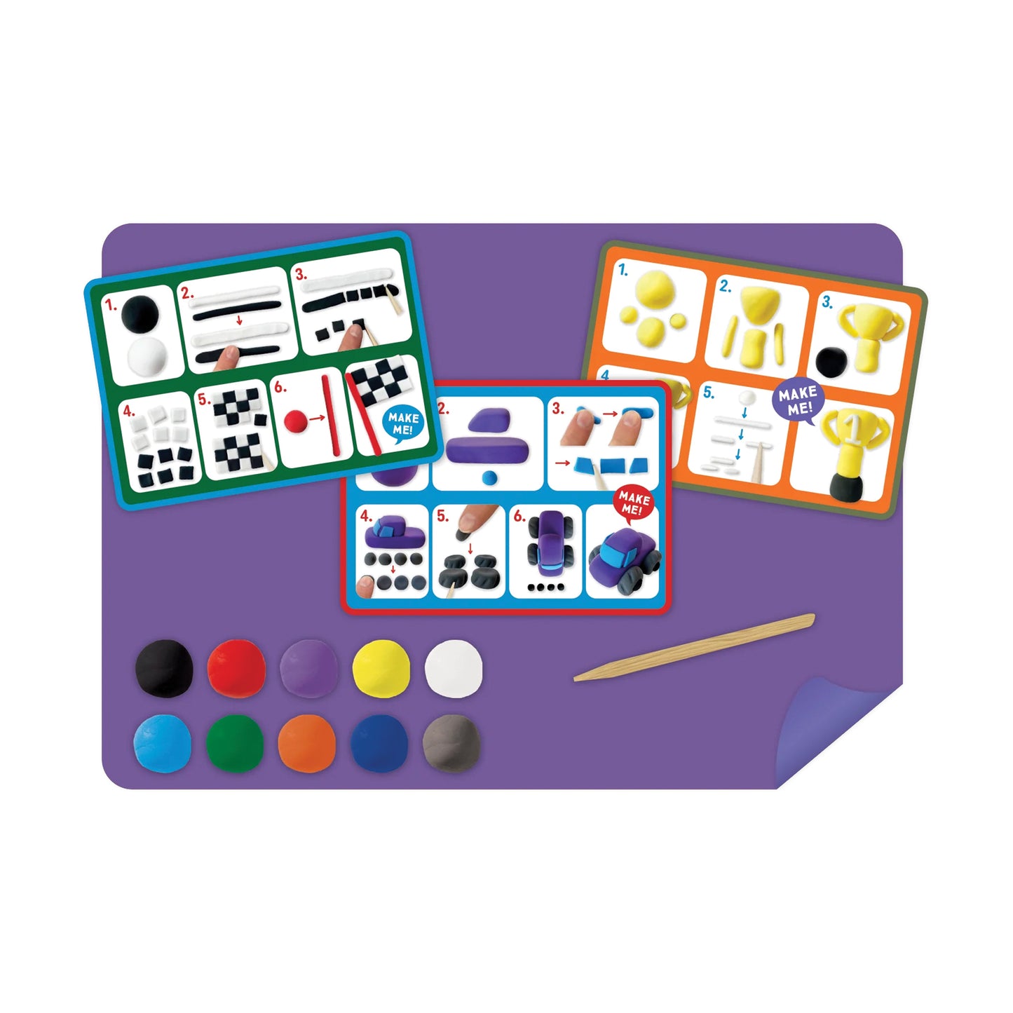 Floss & Rock Cars Clay & Play Set