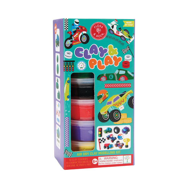 Floss & Rock Cars Clay & Play Set