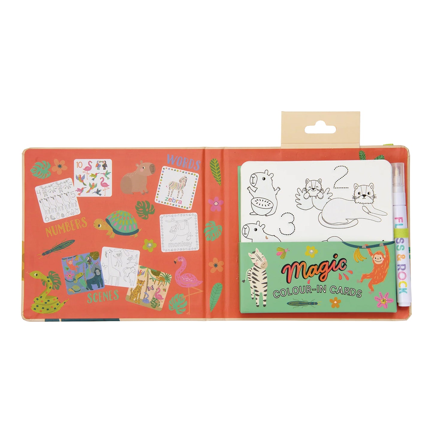 Floss & Rock Jungle Water Pen & Cards Set