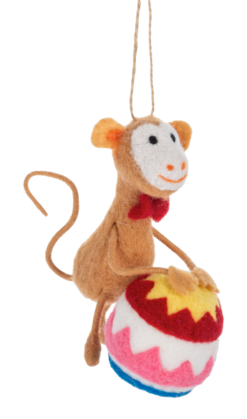 Handcrafted Circus Animal Ornament