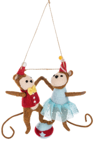 Handcrafted Circus Animal Ornament