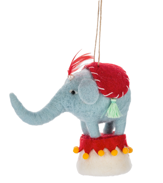 Handcrafted Circus Animal Ornaments