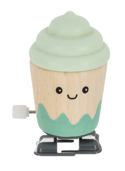 Wooden Wind-Up Walking Cup