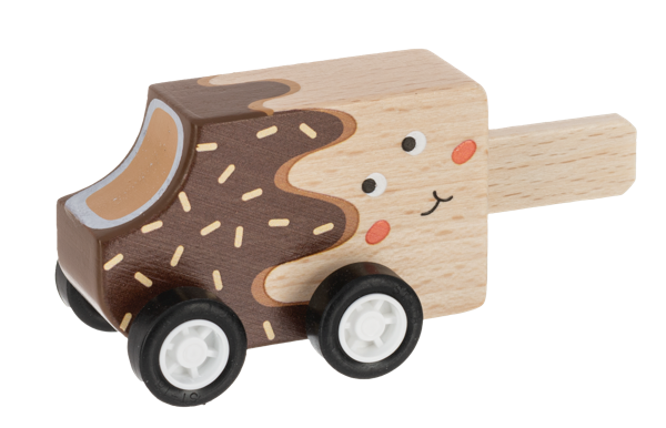 Wooden Frozen Treat Pullback Racer