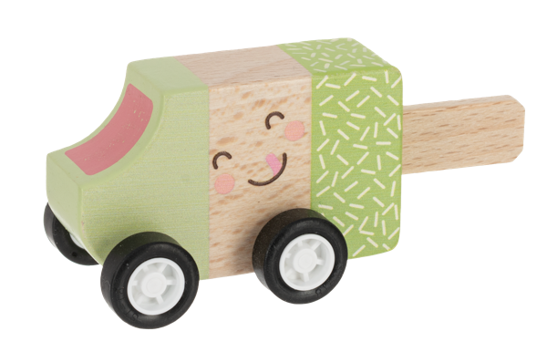 Wooden Frozen Treat Pullback Racer