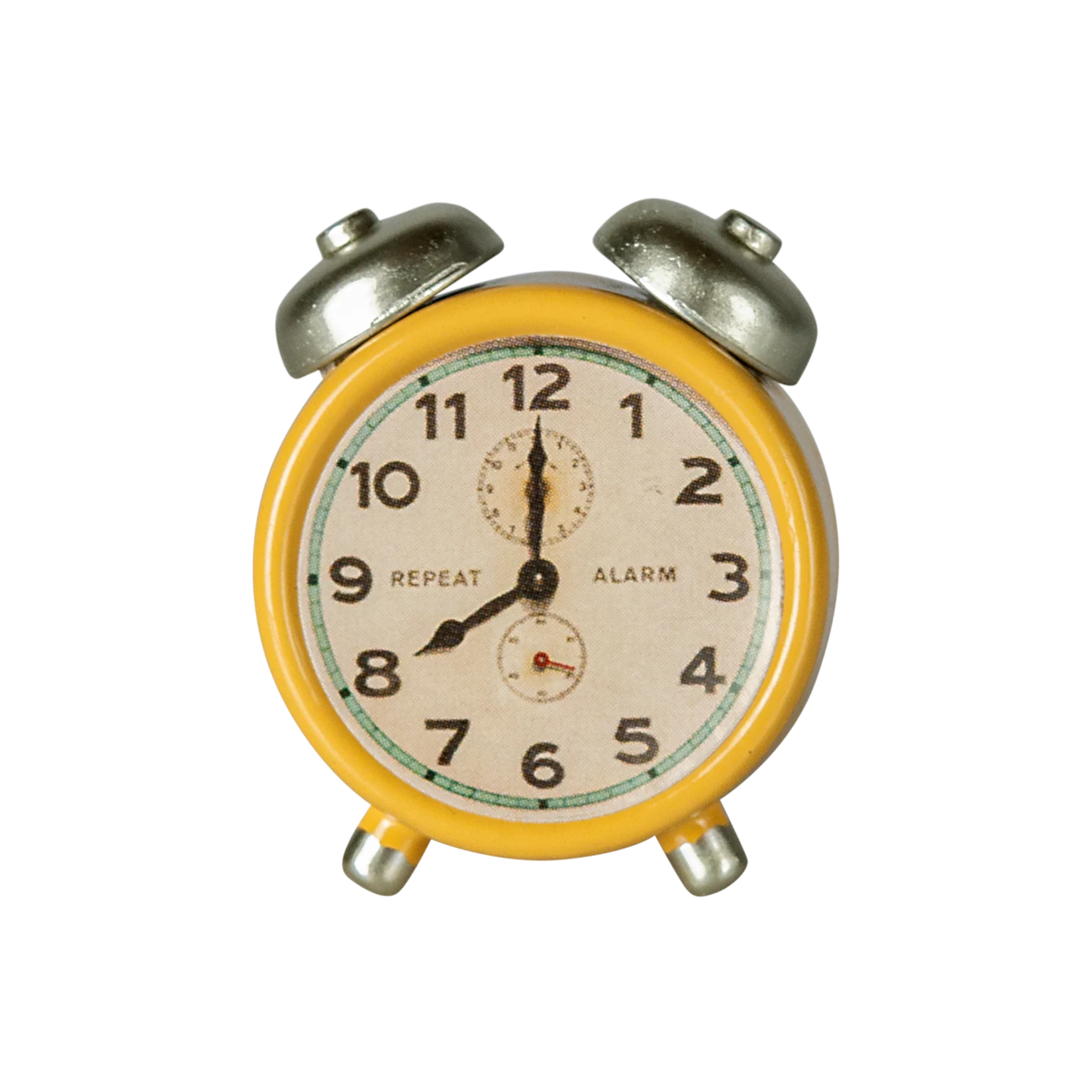 Maileg Alarm Clock in Yellow — Miniature Dollhouse Accessory