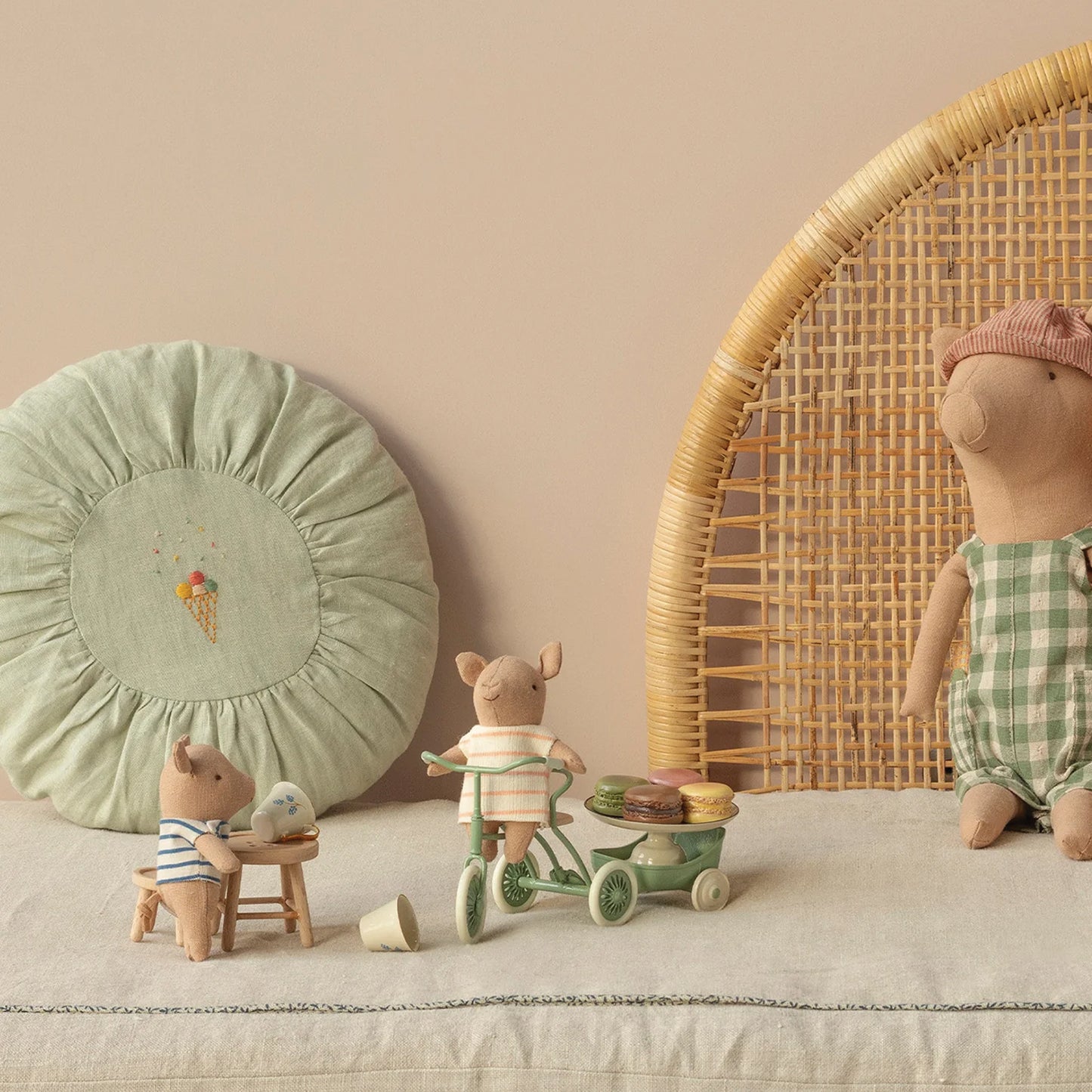 Maileg Baby Pig in Crate — Collectible Stuffed Animal & Gift