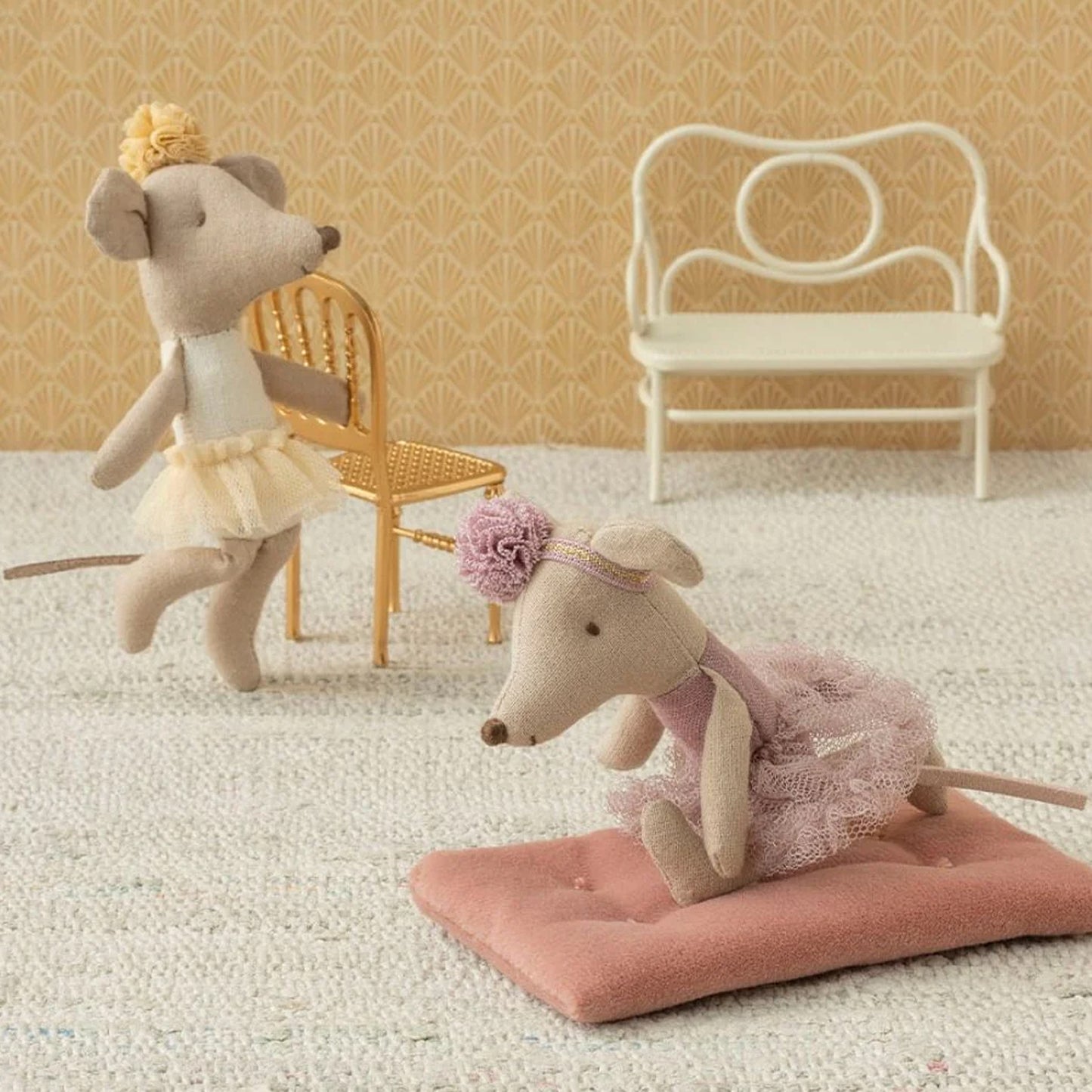 Maileg Ballerina Mouse Little Sister in Heather — Collectible Gift for Girls