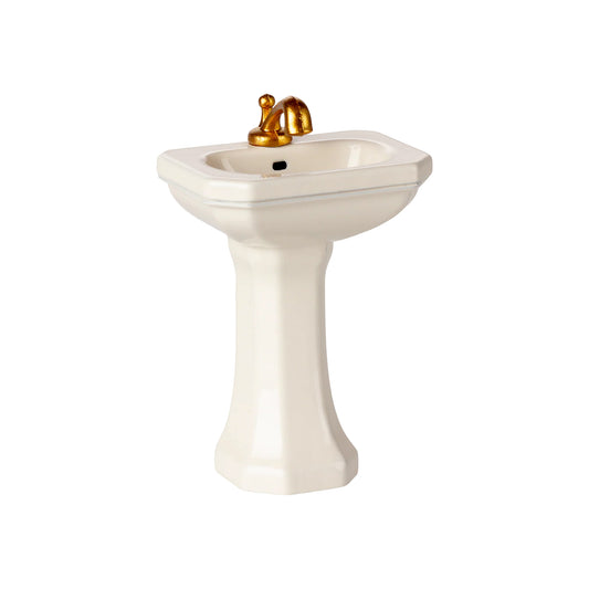 Maileg Bathroom Sink Mouse in Off White — Miniature Dollhouse Furniture