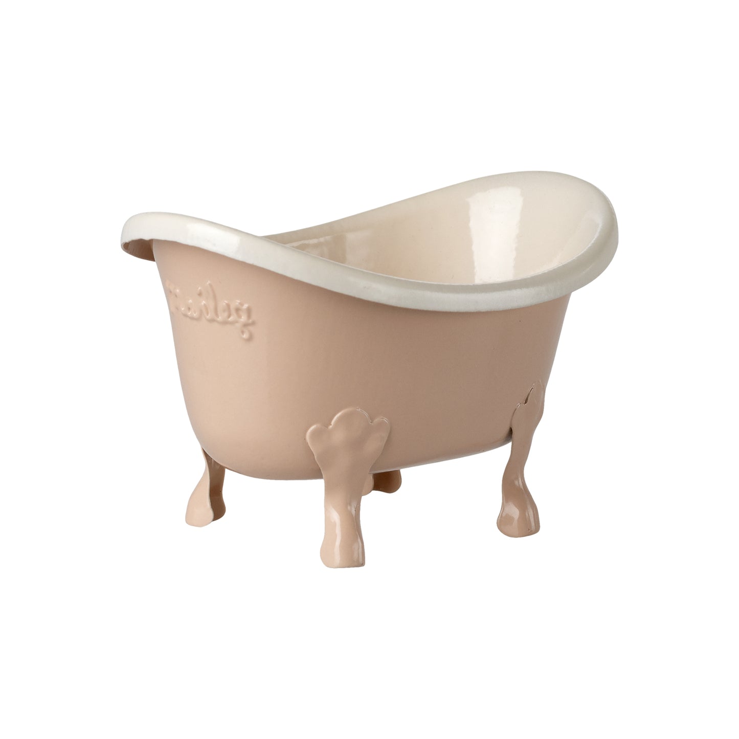 Maileg Bathtub Mouse in Rose — Miniature Dollhouse Accessory