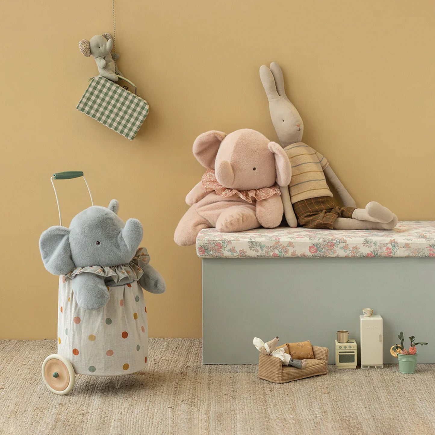 Maileg Big Elephant Plush — Heirloom Stuffed Animal & Gift