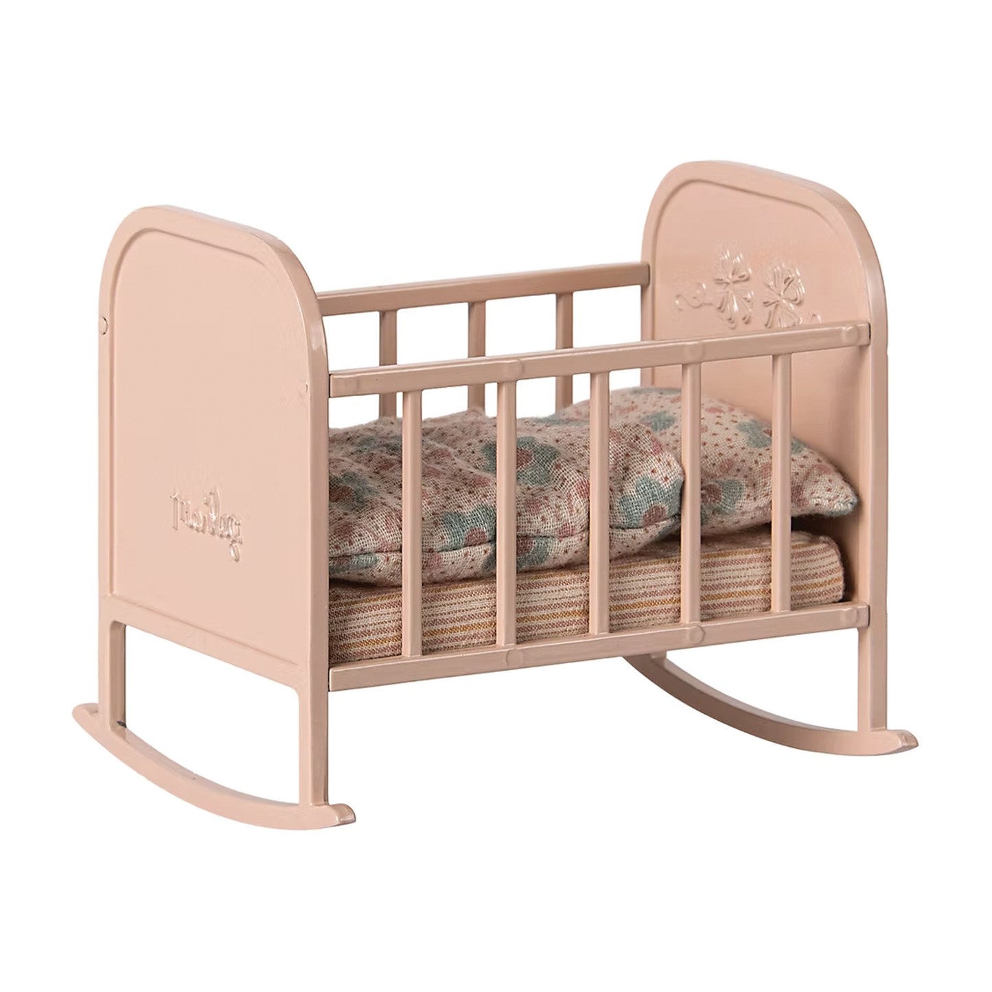 Maileg Cradle in Light Rose — Miniature Dollhouse Furniture