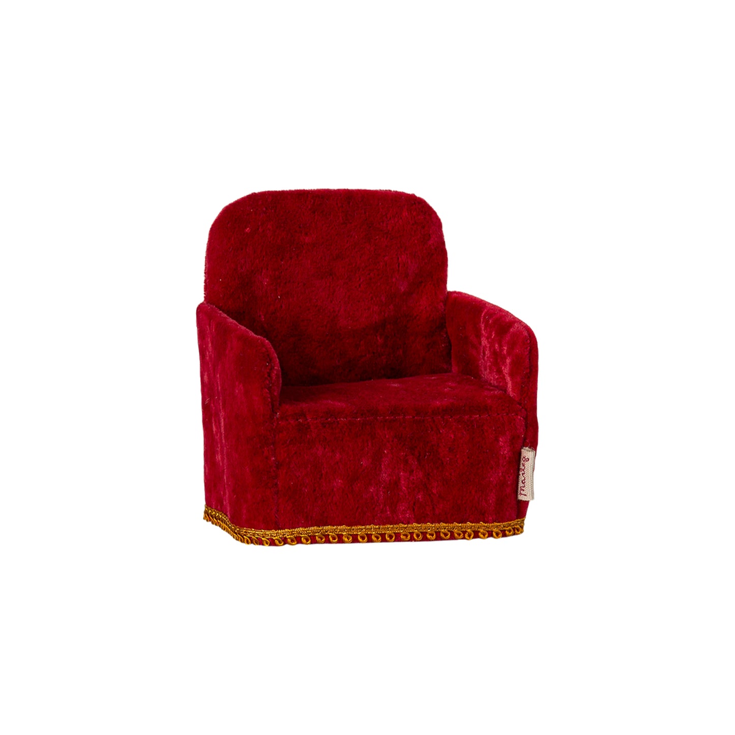 Maileg Folding Chair Mouse in Red — Miniature Dollhouse Furniture