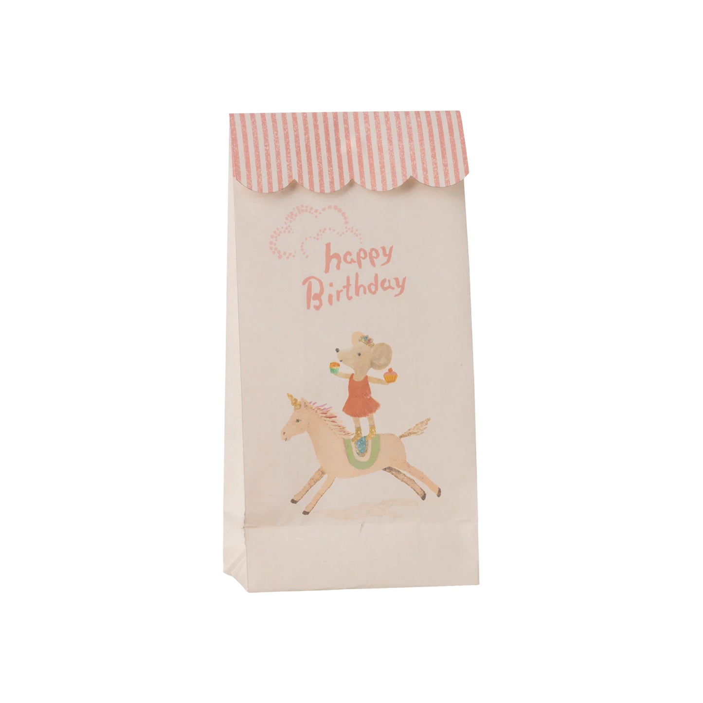 Maileg Goodie Bag Happy Birthday Unicorn — Party Favor Set of 12