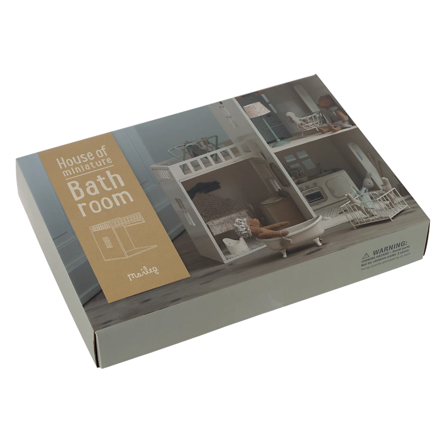 Maileg House of Miniature Bathroom — Dollhouse Playset & Gift