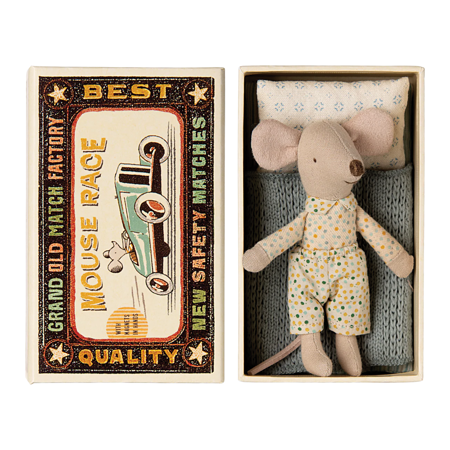 Maileg Little Brother Mouse in Matchbox — Collectible Gift