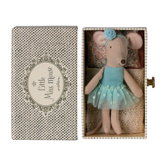 Maileg Little Sister Dance Mouse in Daybed — Collectible & Gift for Girls
