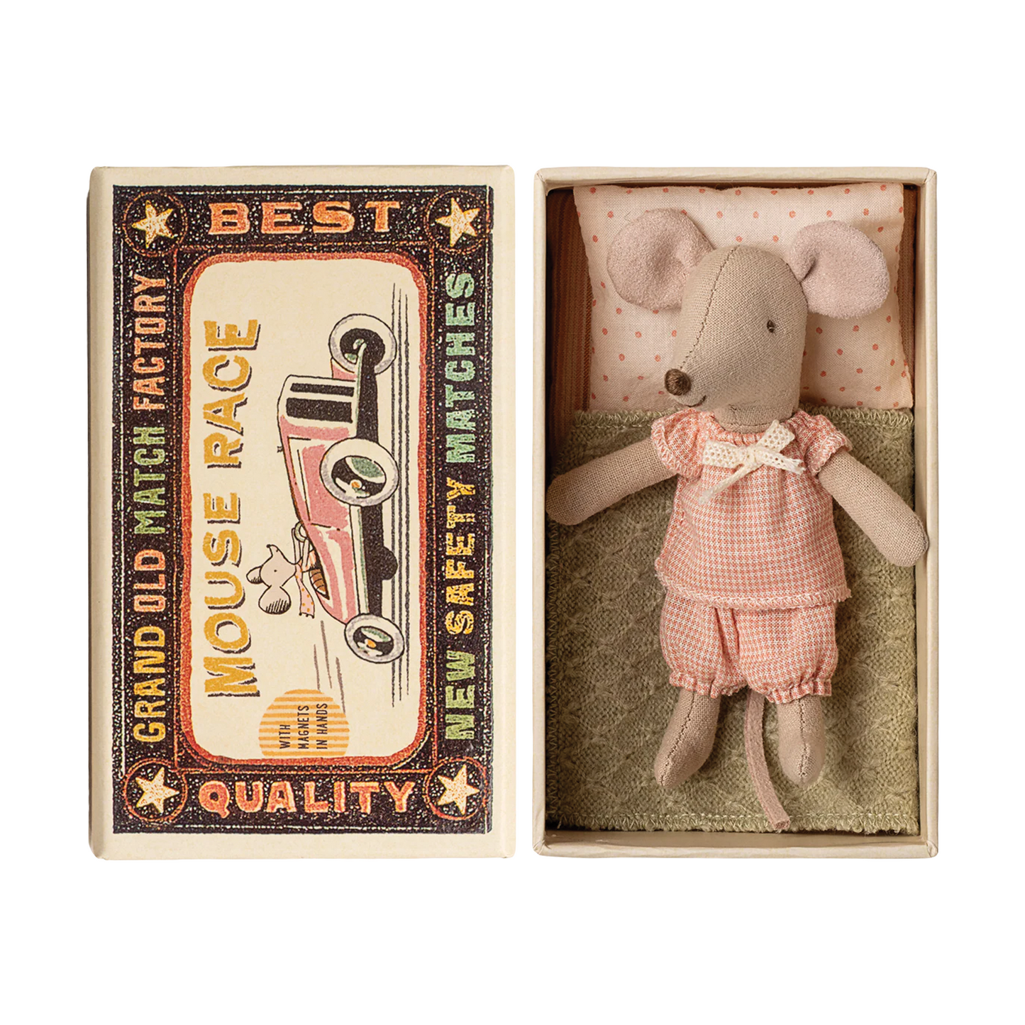Maileg Little Sister Mouse in Matchbox — Collectible Gift