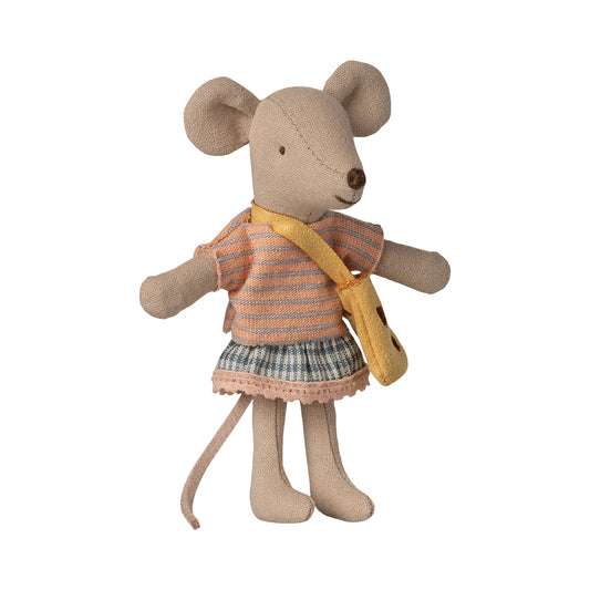 Maileg Little Sister Mouse with Bag — Collectible Stuffed Animal & Gift