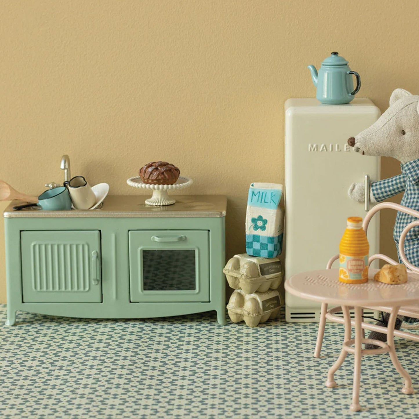 Maileg Mouse Kitchen — Miniature Dollhouse Accessory