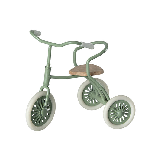 Maileg Mouse Tricycle in Green — Miniature Dollhouse Accessory