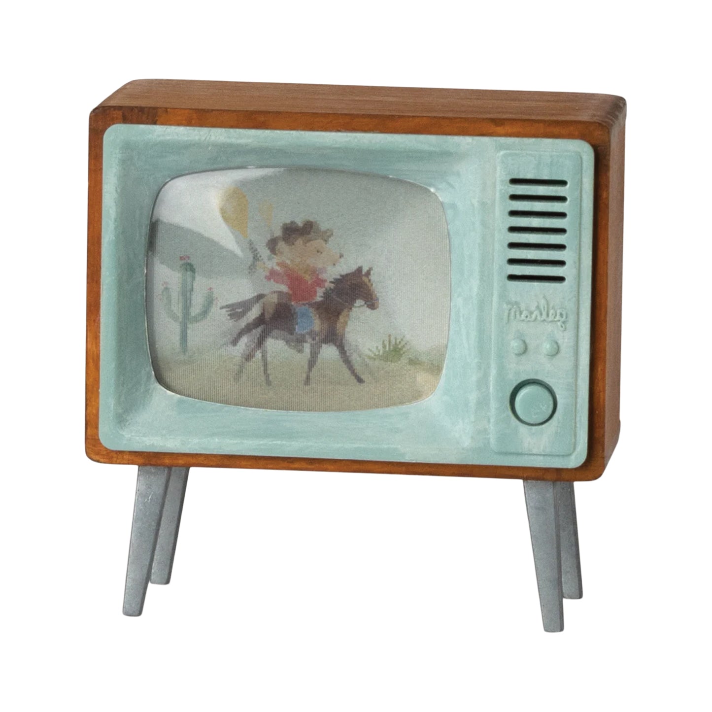 Maileg Mouse TV — Miniature Dollhouse Accessory