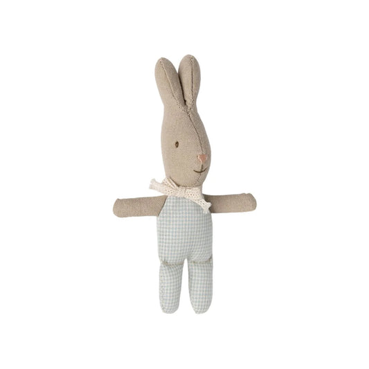Maileg My Little Rabbit in Blue Check — Stuffed Animal & Baby Gift