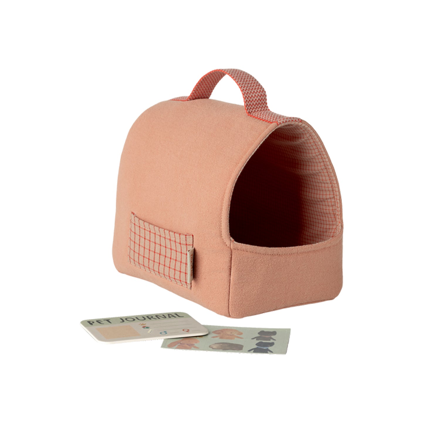 Maileg Pet Carrier in Coral — Miniature Mouse Accessory & Gift