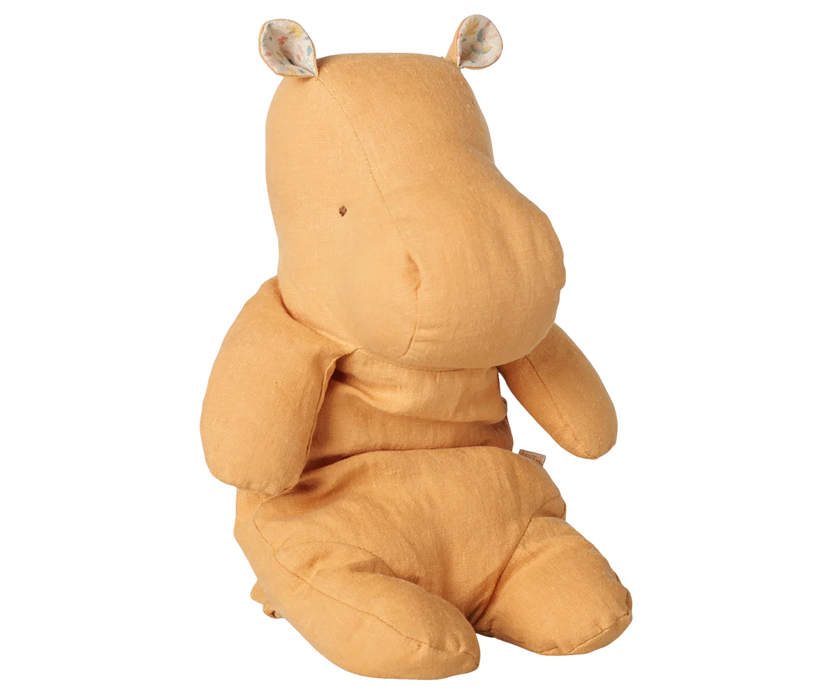 Maileg Safari Friends, Hippo, Medium - Vintage Yellow