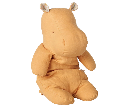 Maileg Safari Friends, Hippo, Medium - Vintage Yellow