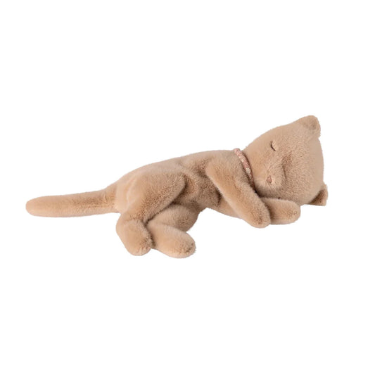 Maileg Sleeping Kitten in Cream & Peach — Baby Gift & Collectible | Paper & Thread