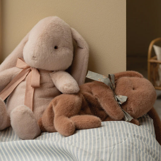 Maileg Small Sleeping Bunny in Soft Brown — Heirloom Stuffed Animal