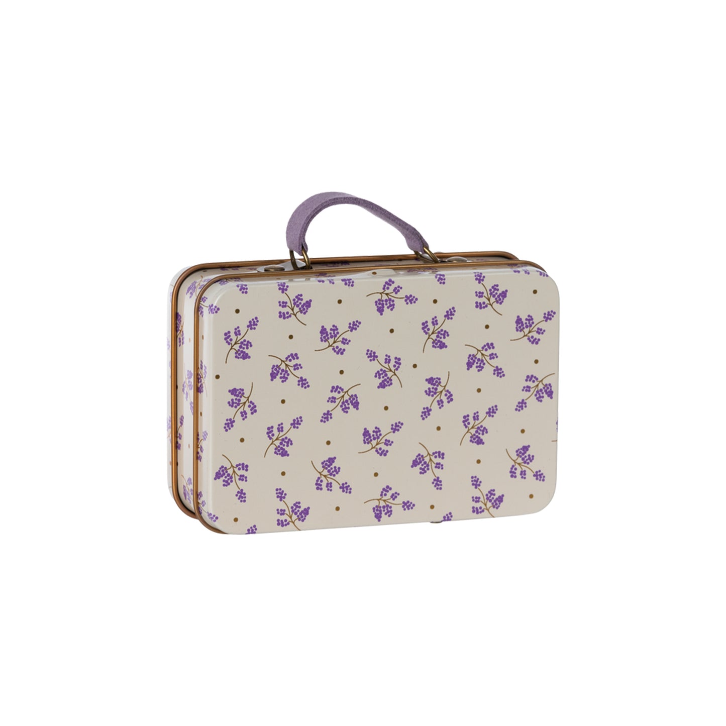 Maileg Small Suitcase Madelaine in Lavender — Miniature Mouse Accessory