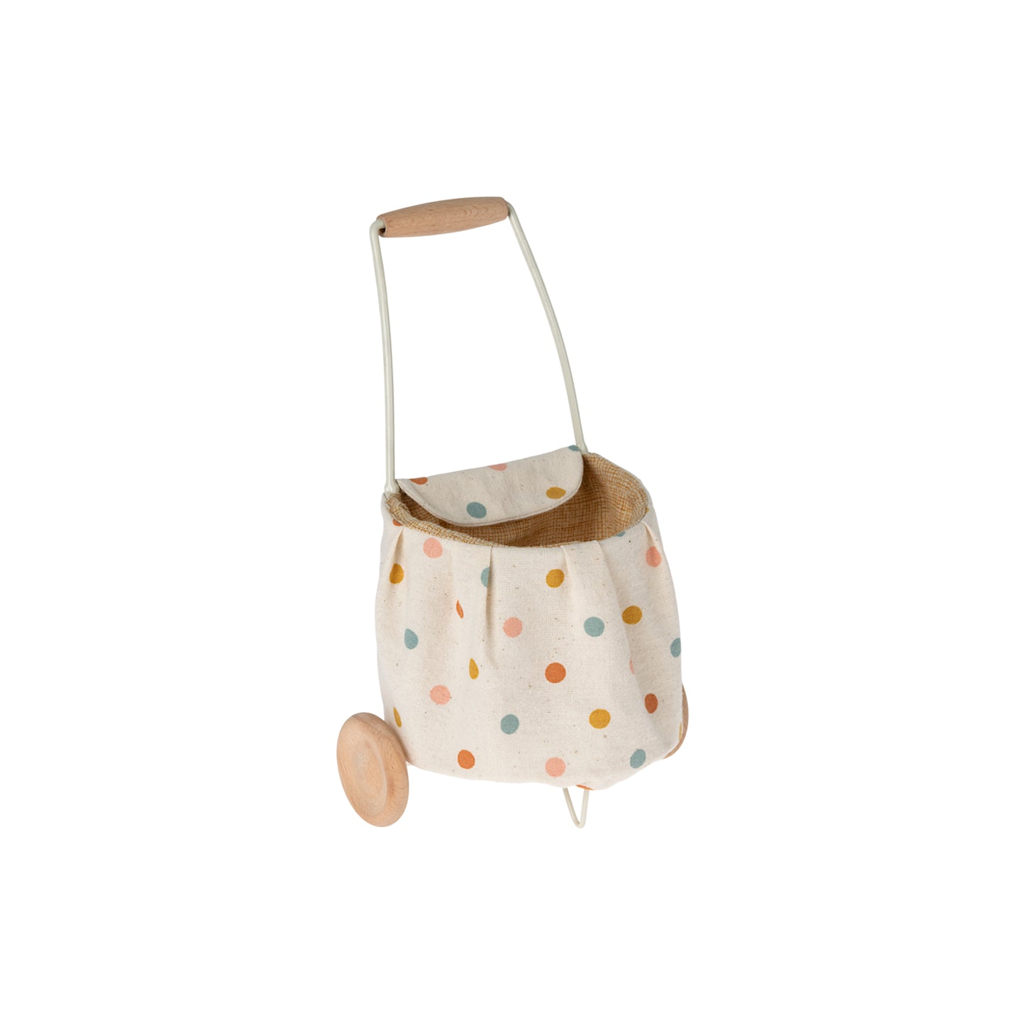 Maileg Mini Trolley in Multi Dots — Miniature Dollhouse Accessory