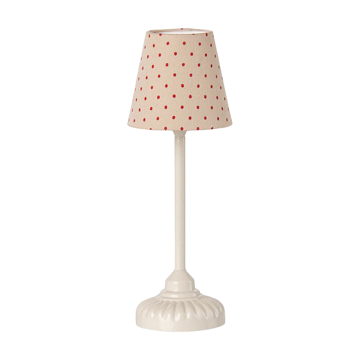 Maileg Vintage Floor Lamp Mouse in Sand — Miniature Dollhouse Accessory