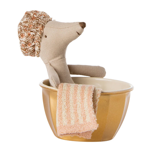 Maileg Wellness Spa Mouse in Rose — Collectible & Gift for Girls