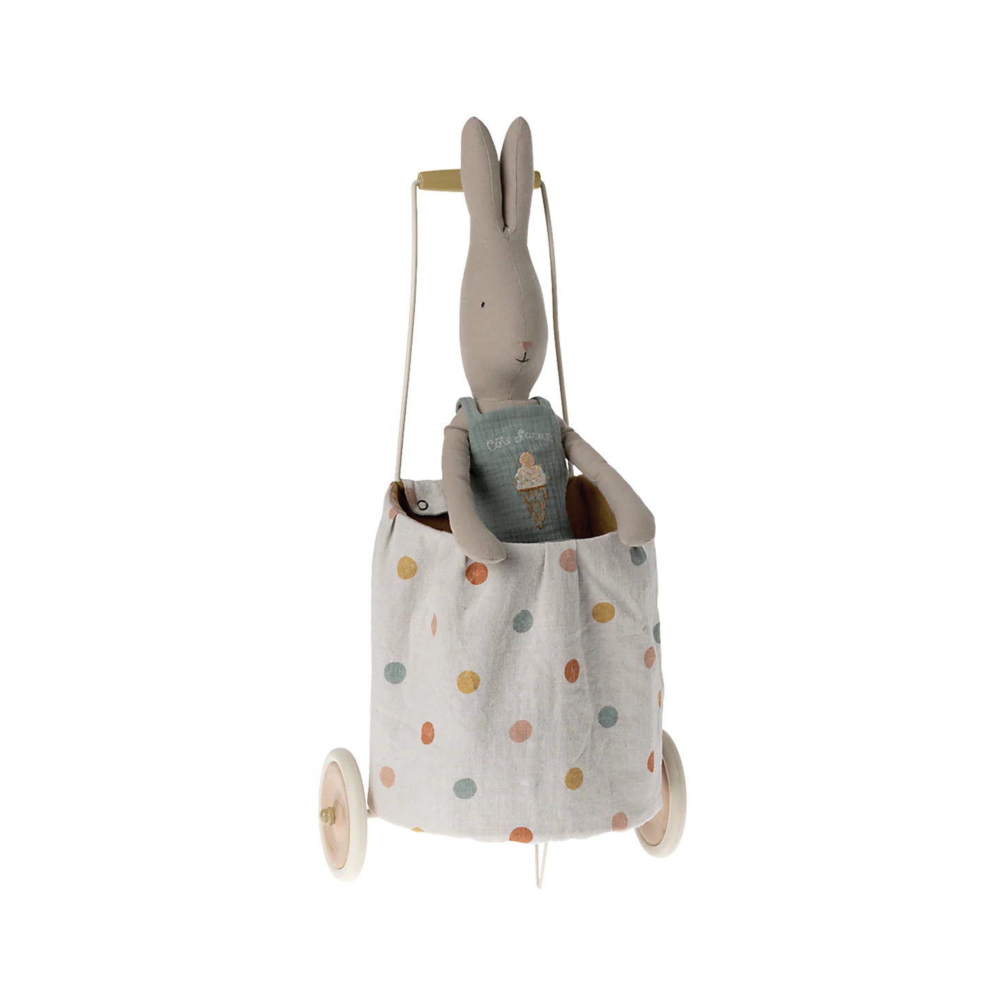 Maileg Yellow Trolley — Miniature Dollhouse Accessory