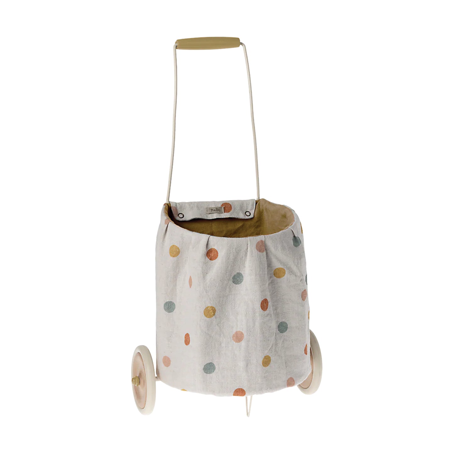 Maileg Yellow Trolley — Miniature Dollhouse Accessory