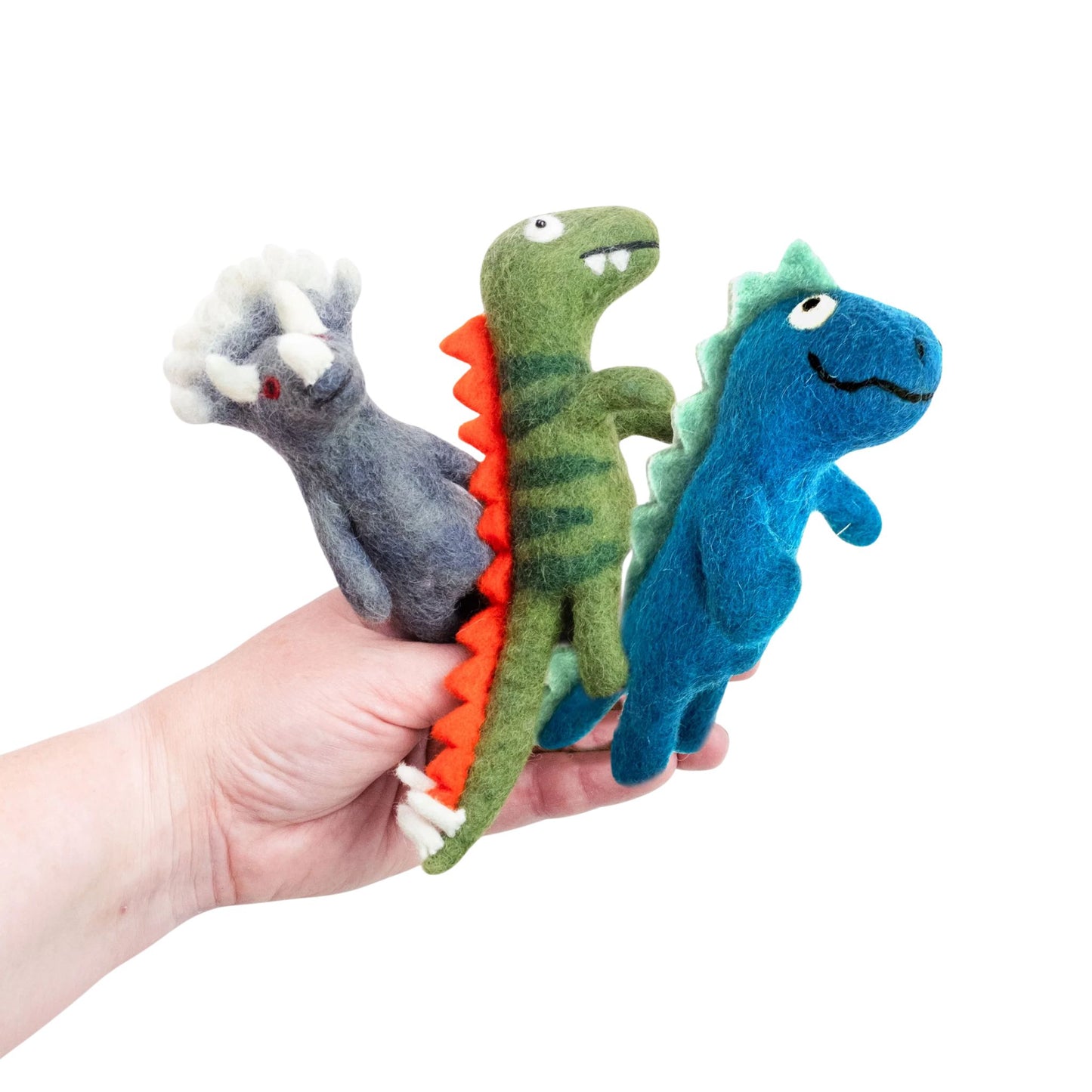 Winding Road Dino Felt Finger Puppets